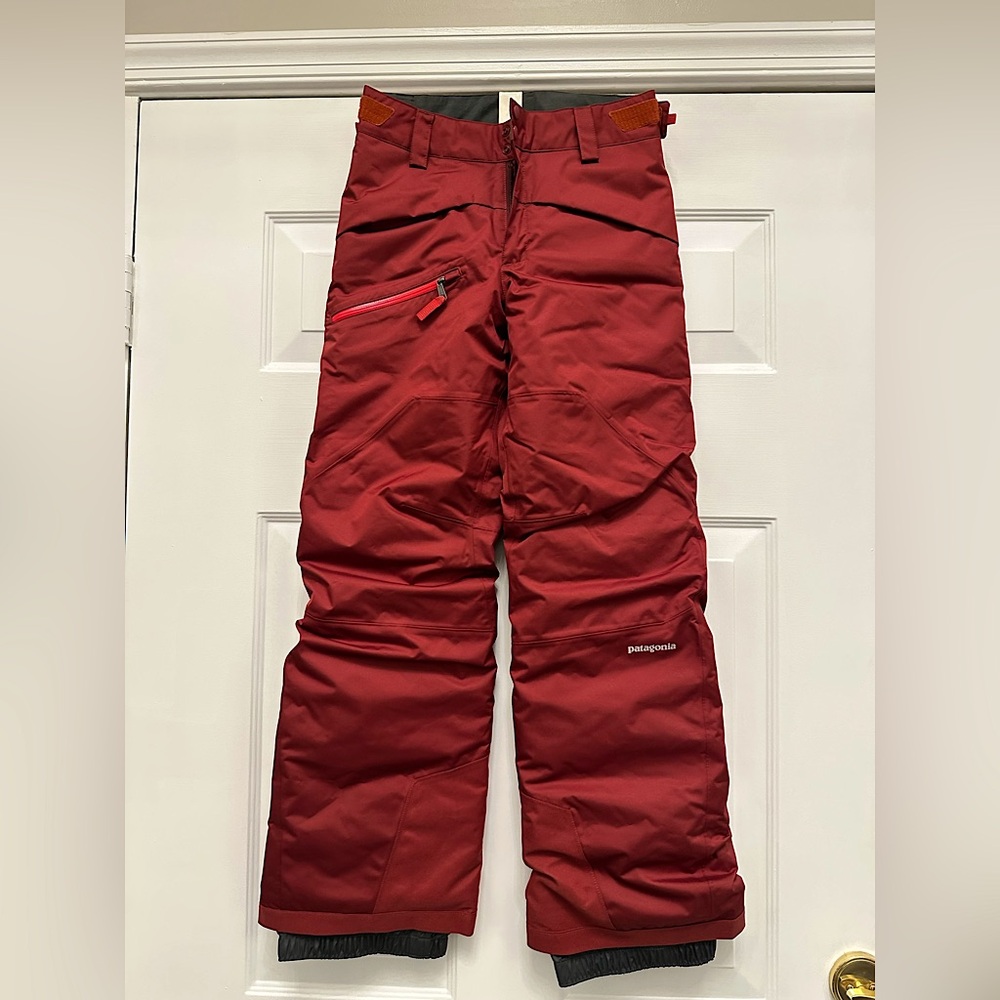 New with tags. Patagonia Boys sz12 Ski/Winter pants-Oxide Red